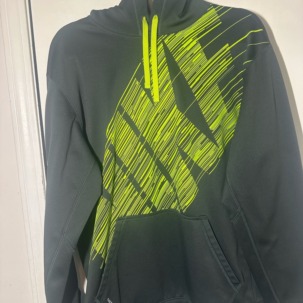 Nike Gray and Neon Yellow Performance Jacket